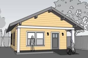 Graphic rendering of ADU used for Rentons Permit Ready Accessory Dwelling Unit program. Courtesy of City of Renton