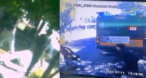 Left to right: Screenshots of the video of the incident. Courtesy of the Renton Police Department.