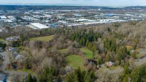 An aerial photo of the land set to become Cleveland-Richardson Park. Photo provided by the city of Renton
