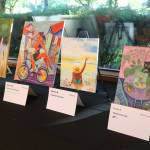 Paintings by Connie Porta, Tommy Brown and Luna Zuniga. Photo by Bailey Jo Josie/Sound Publishing