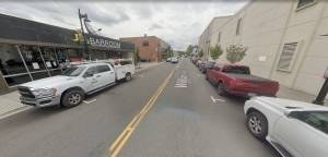 The street where the man was allegedly stabbed. Google Maps screenshot.