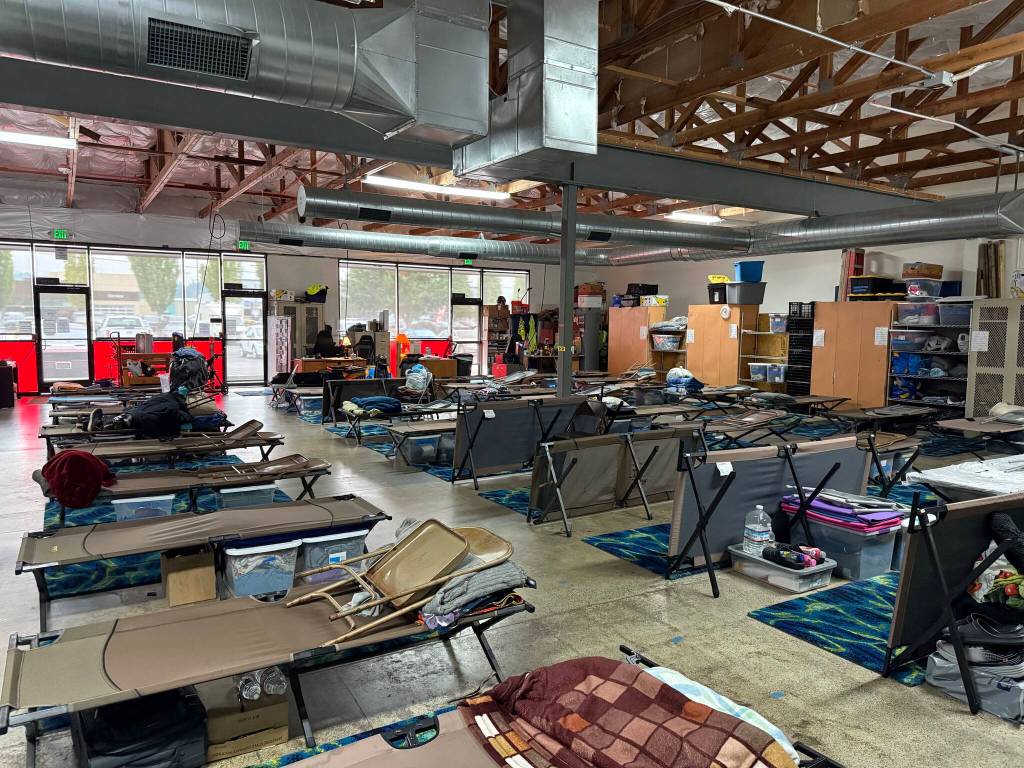 The overnight portion of the shelter in Auburn allows people to get off the streets as they are found housing, but they are kept accountable for their actions. Photos by Drew Dotson/The Reporter