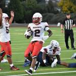 Patrick Turner rushes into the endzone against Lindbergh. Ben Ray / The Reporter