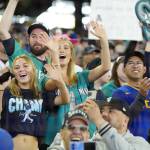 An energetic crowd took to T-Mobile Park at 2:00 p.m. on a Wednesday afternoon. Photo credit Ben VanHouten/Seattle Mariners