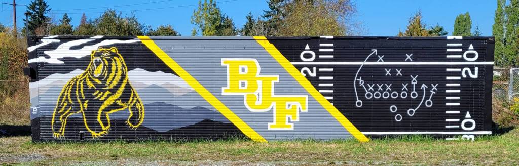 Moreno incorporated initials previously on the container while creating a design to encapsulate the business without words. Photo provided by Rick Moreno