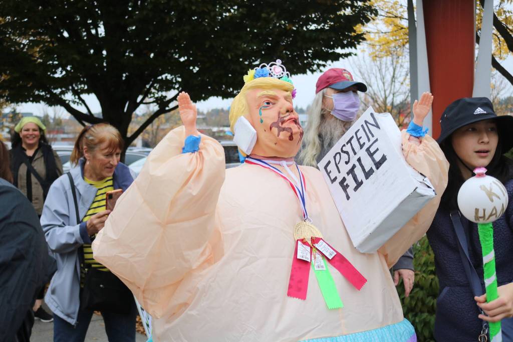 Renton Landing protest. Photo by Bailey Jo Josie/Sound Publishing.