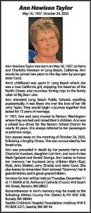 Ann Taylor | Obituary