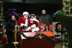 On Friday, Dec. 5, the City of Renton and Ivars kicked off the annual Gene Coulon Memorial Beach Park holiday lights with festivities including photos with Santa Claus and Mrs. Claus. Enjoy the daily Clam Lights from 5 p.m. to 9 p.m. until Sunday, Jan. 4. The park is located at 1201 Lake Washington Boulevard North in Renton. Photo by Bailey Jo Josie/Sound Publishing