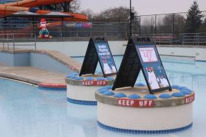 Even the cold temps of the Polar Bear Double Dip at the Henry Moses Aquatic Center couldnt deter New Years Day dippers and swimmers. Photo by Bailey Jo Josie/Sound Publishing.