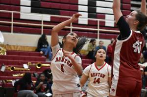 Khloe Mallary goes up for a lay-up against Cedarcrest. Ben Ray / The Reporter