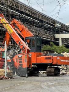 Demolition has begun on the former Boeing office building on Garden Avenue. Photo provided by Sheryl Friesz