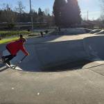 Kids and adults both use the skate park on skateboard and scooters. Photo by Drew Dotson/Renton Reporter