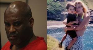 Jerome Frank Jones, and a photo of Stacy Falcon-Dewey and her son Jacob. Photo by Joshua Solorzano/The Reporter/Courtesy photo