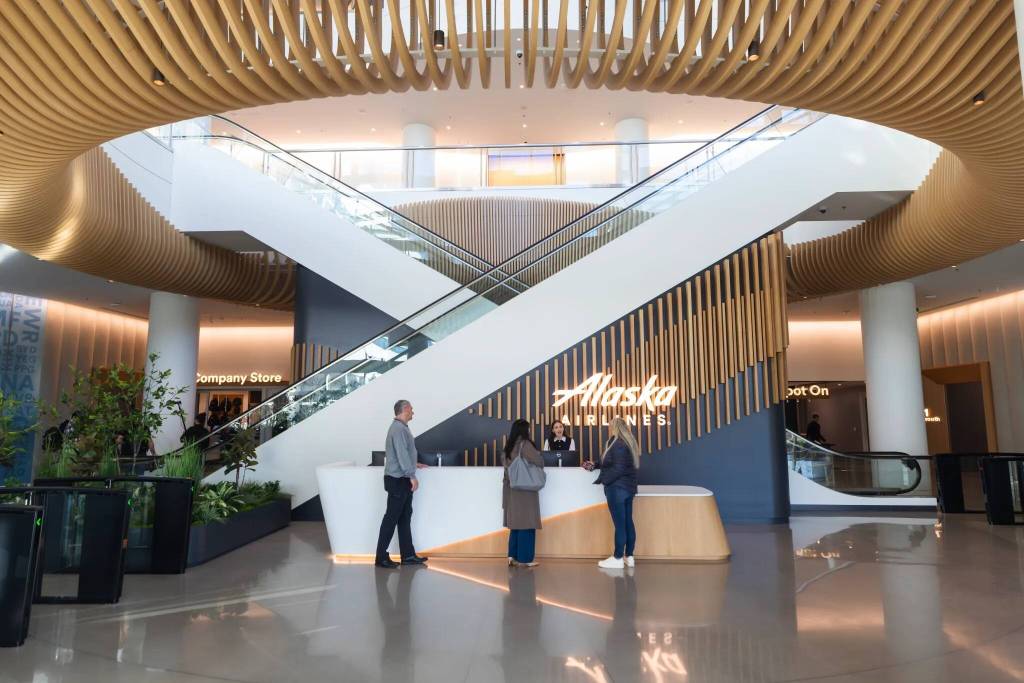 The new Global Training Center will host Alaska Airlines and Hawaiian Airlines employees training for various airline jobs. Photo provided by Alaska Airlines