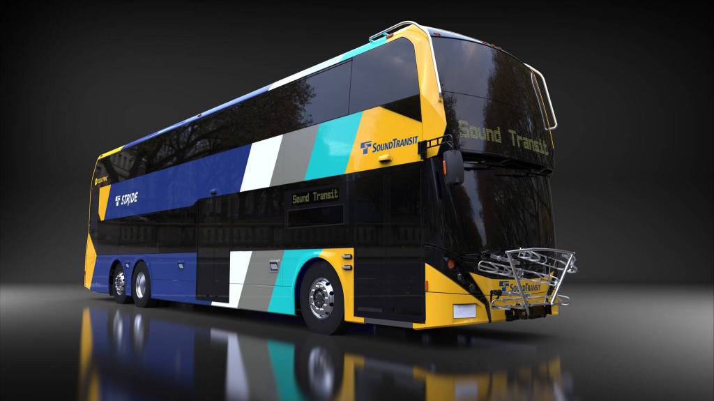 A rendering of Sound Transits future Stride bus. Photo provided by Sound Transit