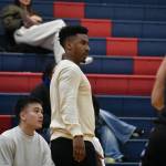 Volunteer assistant coach Robert Graham led the Lindbergh Eagles for the absent Abraham Garcia. Ben Ray / The Reporter