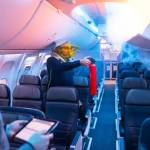 The replica aircraft cabins allow flight attendants to practice dealing with emergency aircraft scenarios. Photo provided by Alaska Airlines