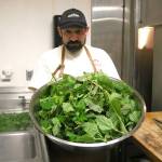 Photos by Bailey Jo Josie/Sound Publishing 
Chef Jason Vickers likes to incorporate local plants like nettles into his menu. This batch of nettles were foraged that very afternoon around West Seattle.