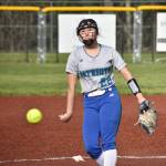 Avery Huh throws a pitch against Mount Si. Ben Ray / The Reporter