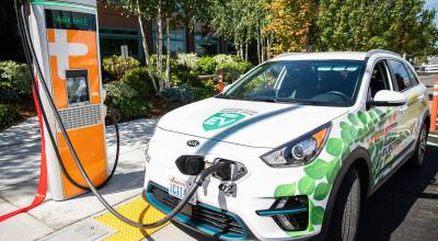 Example of an EV charging station. File photo/Sound Publishing