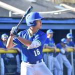 Caleb Chin at the plate for Liberty. Ben Ray / The Reporter