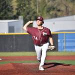 Will Turba pitches for Mercer Island against Liberty. Ben Ray / The Reporter