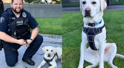 Courtesy photos
Officer David Daugherty with Oakley and Oakley.