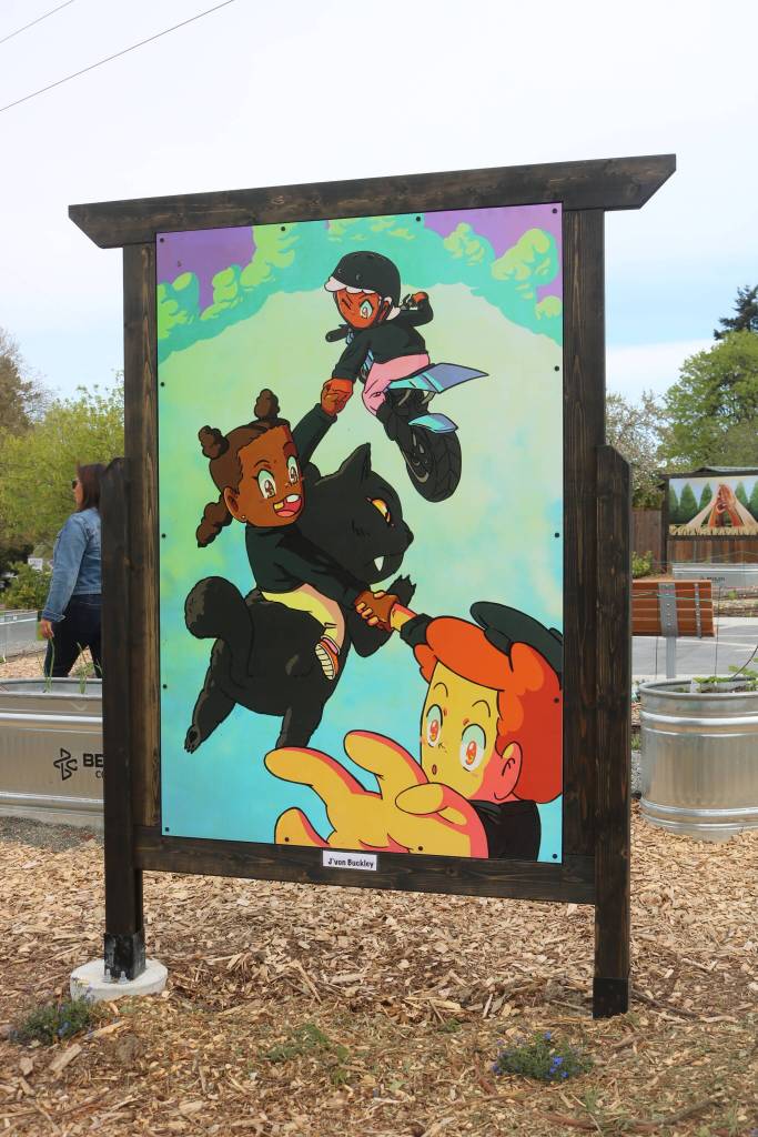 Art mural by JVon Buckley. Photo by Bailey Jo Josie/Sound Publishing