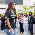 Photos provided by Robby Mullikin.
Kentwoods Diya Thomas walks by her schoolmates.