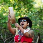 Franchesca Curtis (Snoqualmie) of Bremerton performs an original song. Photo by Bailey Jo Josie/Sound Publishing.
