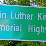 The sign honoring Martin Luther King Jr. in Renton. A similar sign is in Kent. Both are along State Route 515. COURTESY PHOTO, Kent Black Action Commission