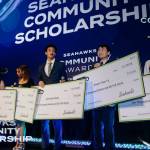 Photo provided by the Seattle Seahawks
Tu was one of five students to receive the Seahawks Community Scholarship.