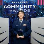 Helping Link volunteer Khiem Tu received a $10,000 scholarship from the Seattle Seahawks. Photo provided by Minh-Duc Nguyen