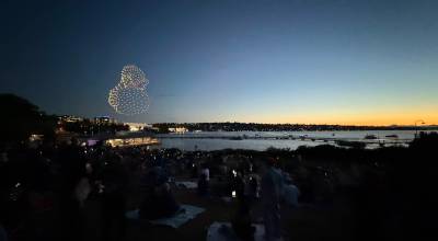 Photos by Bailey Jo Josie/Sound Publishing
A drone show took over the skies above Gene Coulon Memorial Park on Friday, July 24.