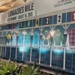 Longacres Mile lineup with gate positions at the unveling. Ben Ray / The Reporter